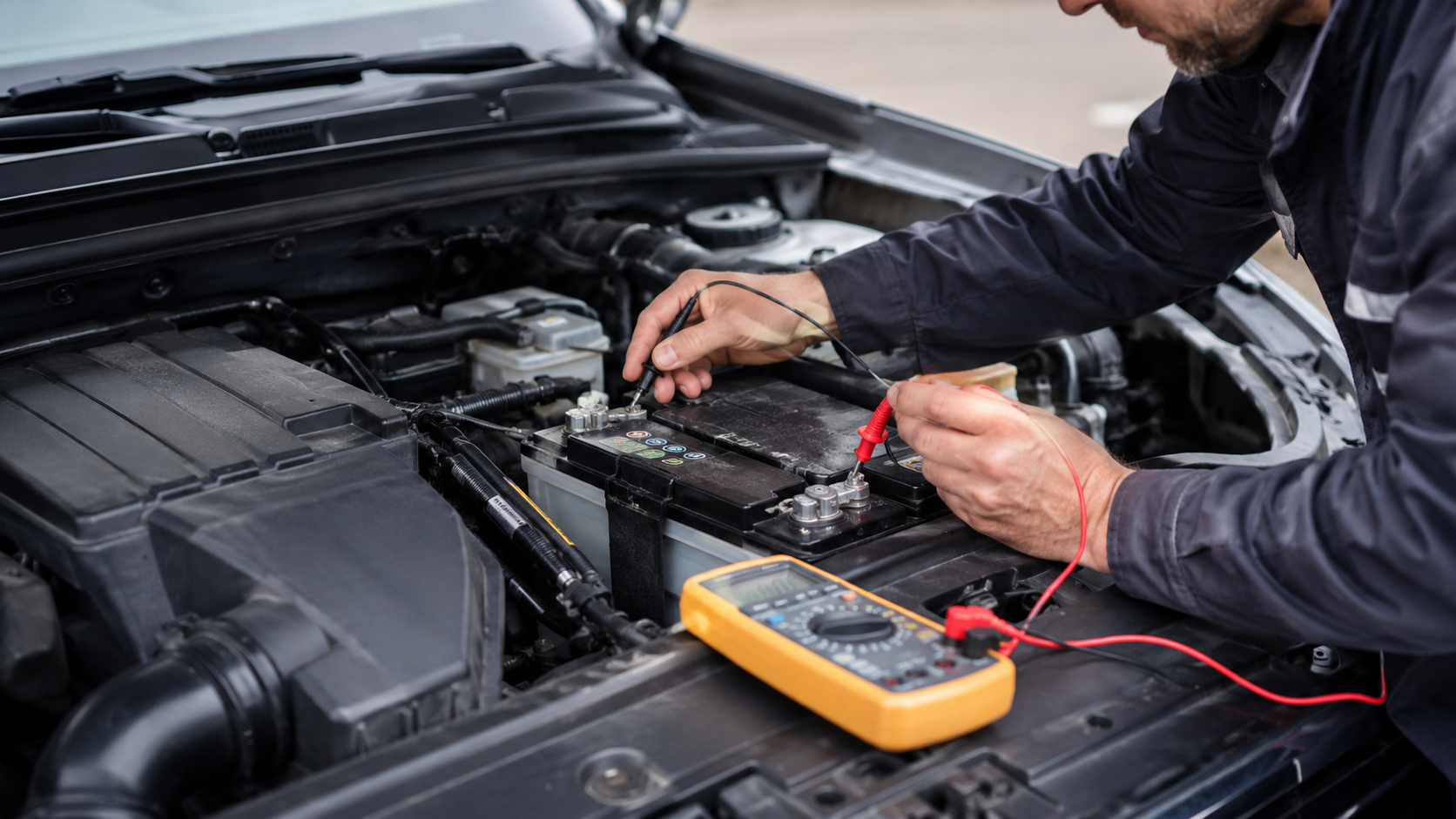 Lebensdauer einer Autobatterie [Bildinhalt mit KI erstellt]
