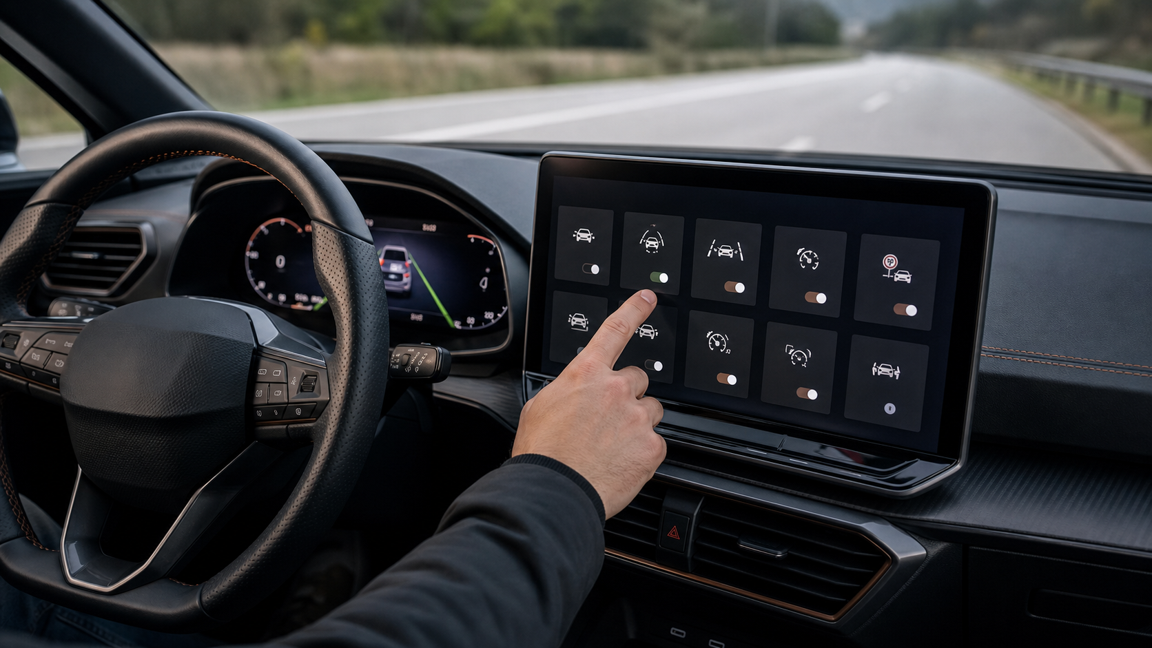 Cupra Assistenzsysteme im Infotainment ausschalten [Bildinhalt mit KI erstellt]