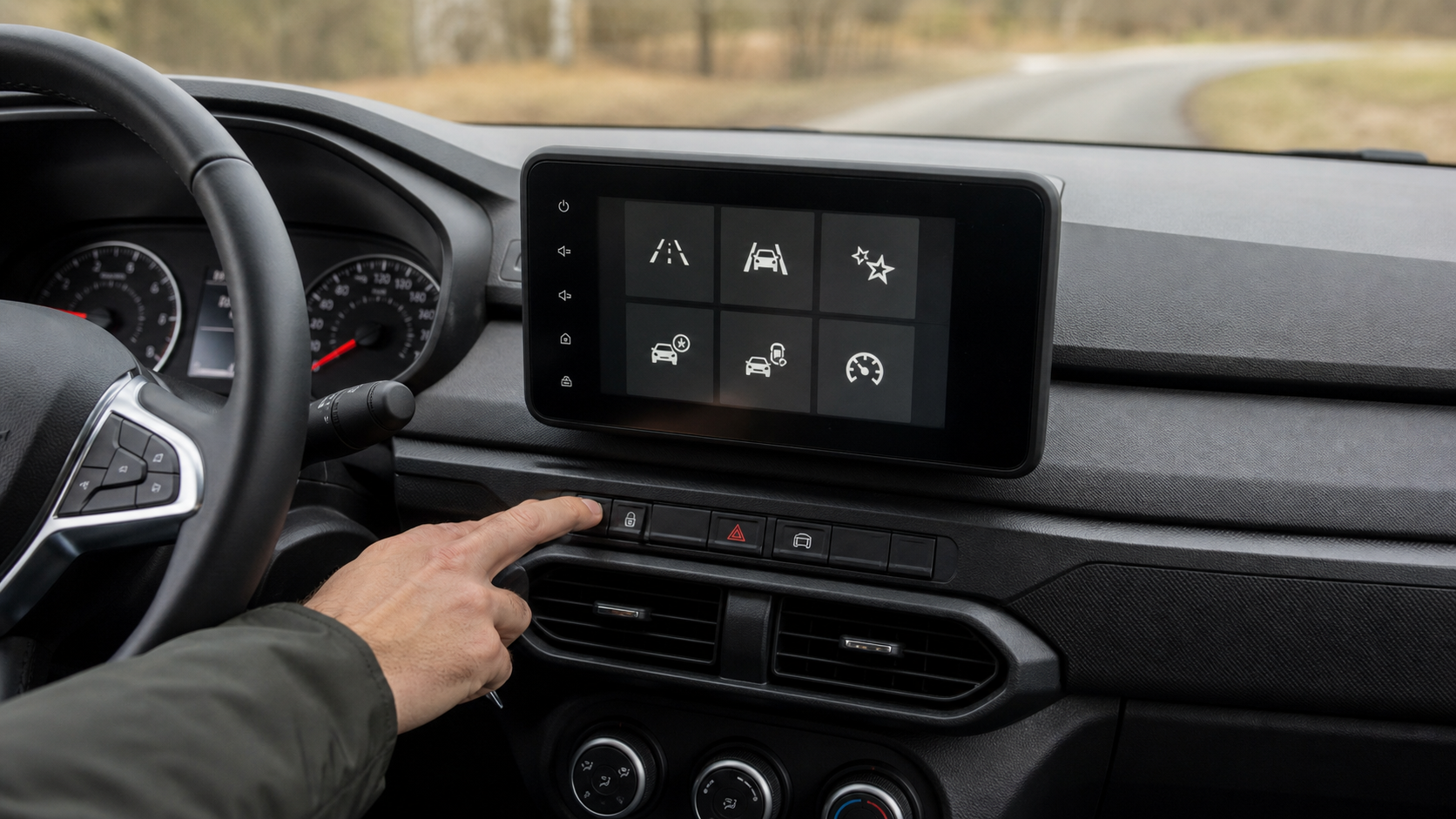 Dacia Assistenzsysteme mit My Safety Taste ausschalten [Bildinhalt mit KI erstellt]