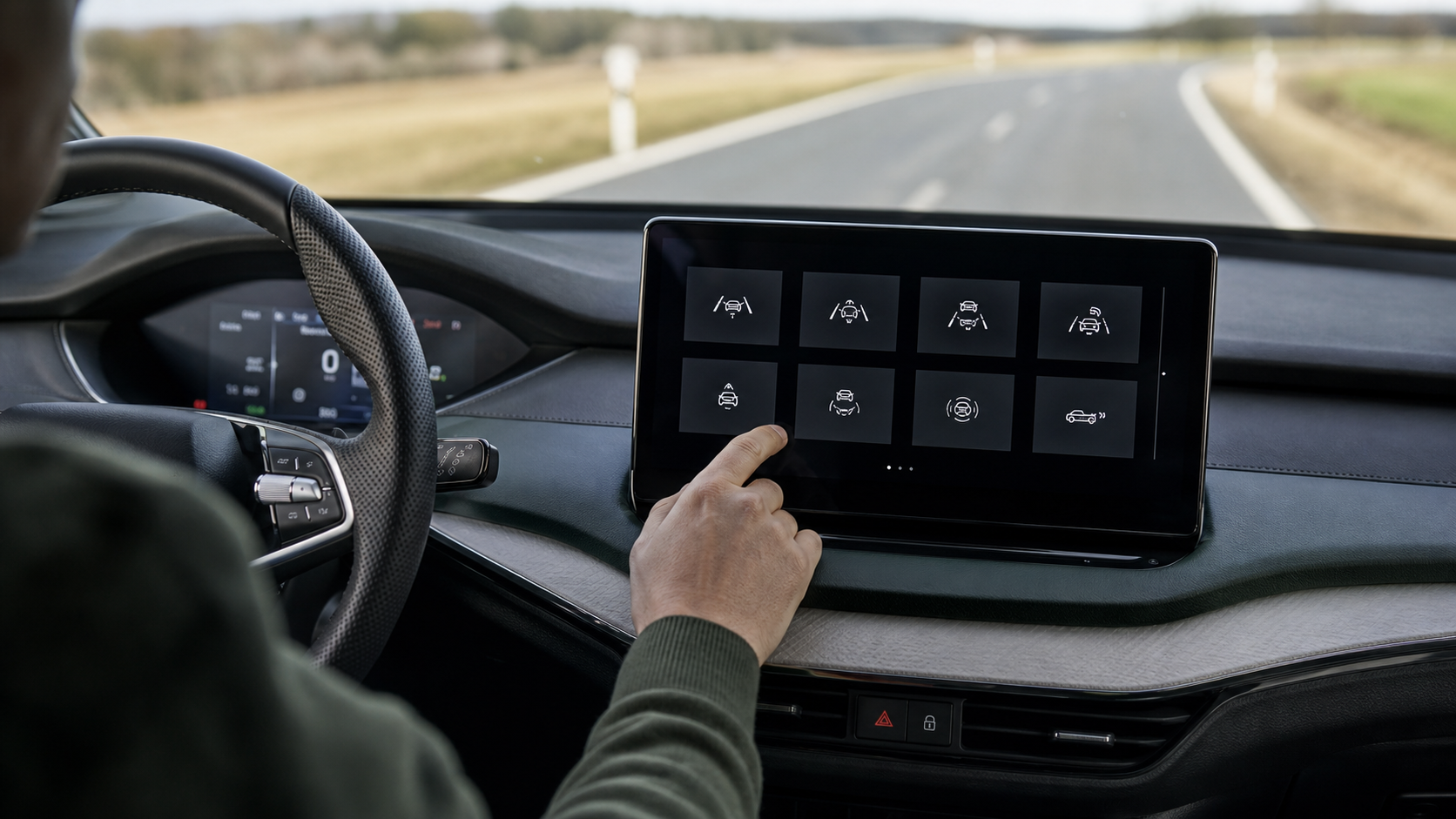 Skoda Assistenzsysteme im Cockpit ausschalten [Bildinhalt mit KI erstellt]