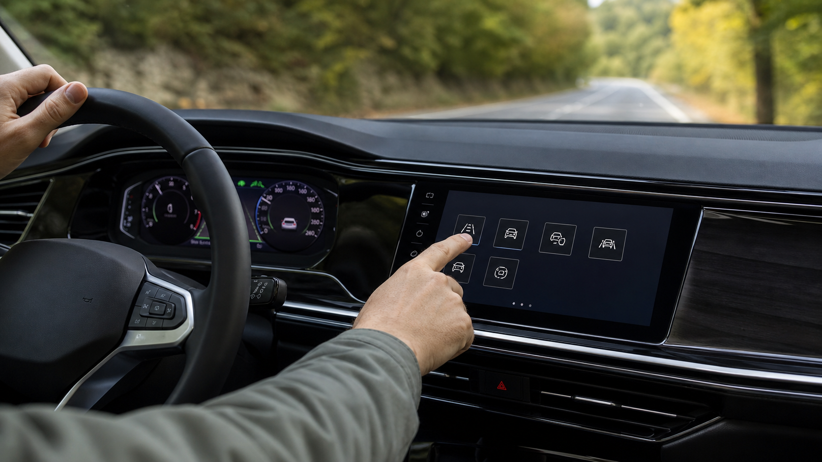 VW Assistenzsysteme im Cockpit ausschalten [Bildinhalt mit KI erstellt]