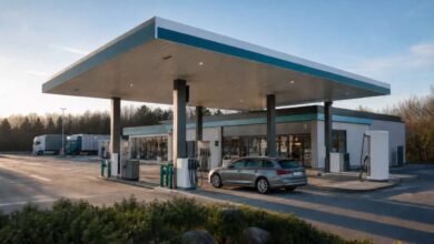 Moderne TotalEnergies Tankstelle im deutschen Circle-K-Netz