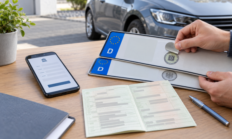 Auto online abmelden über i-Kfz mit Kennzeichen und Fahrzeugschein